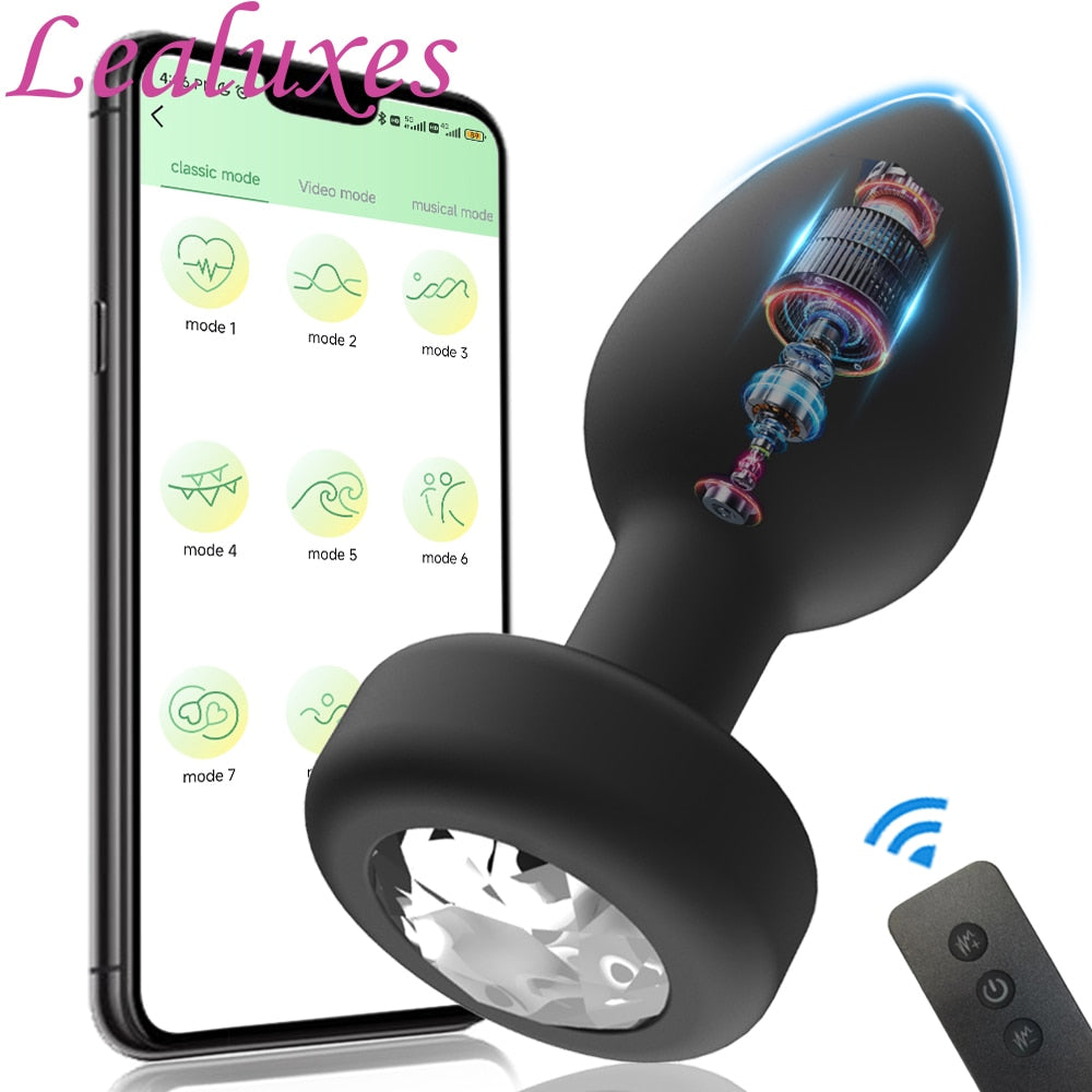 APP Remote Control Anal Plug Vibrator Bluetooth